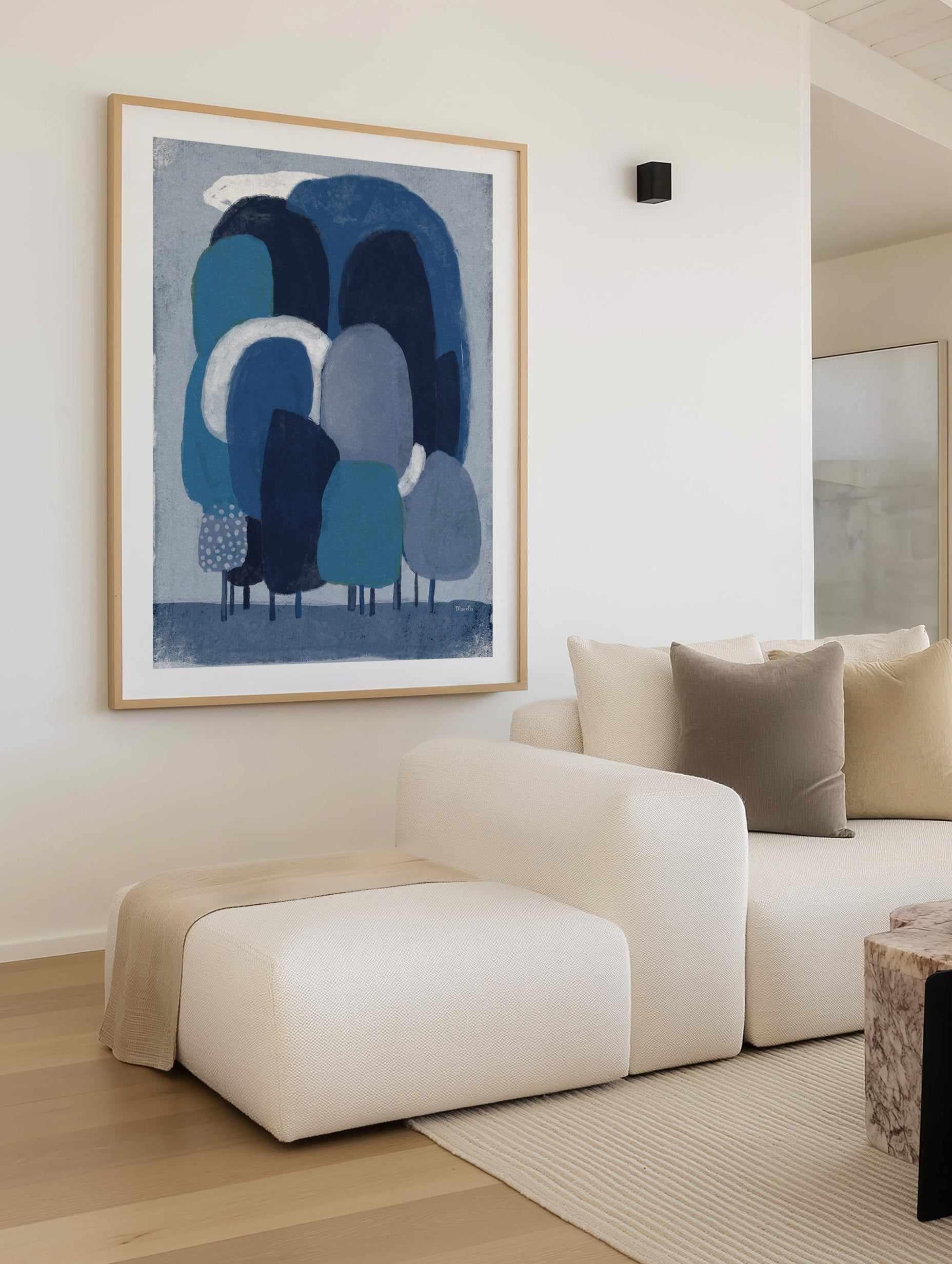 Blue Foresta by Marco Marella | Art Print from Olive et Oriel where you can shop wallpaper and artworks online