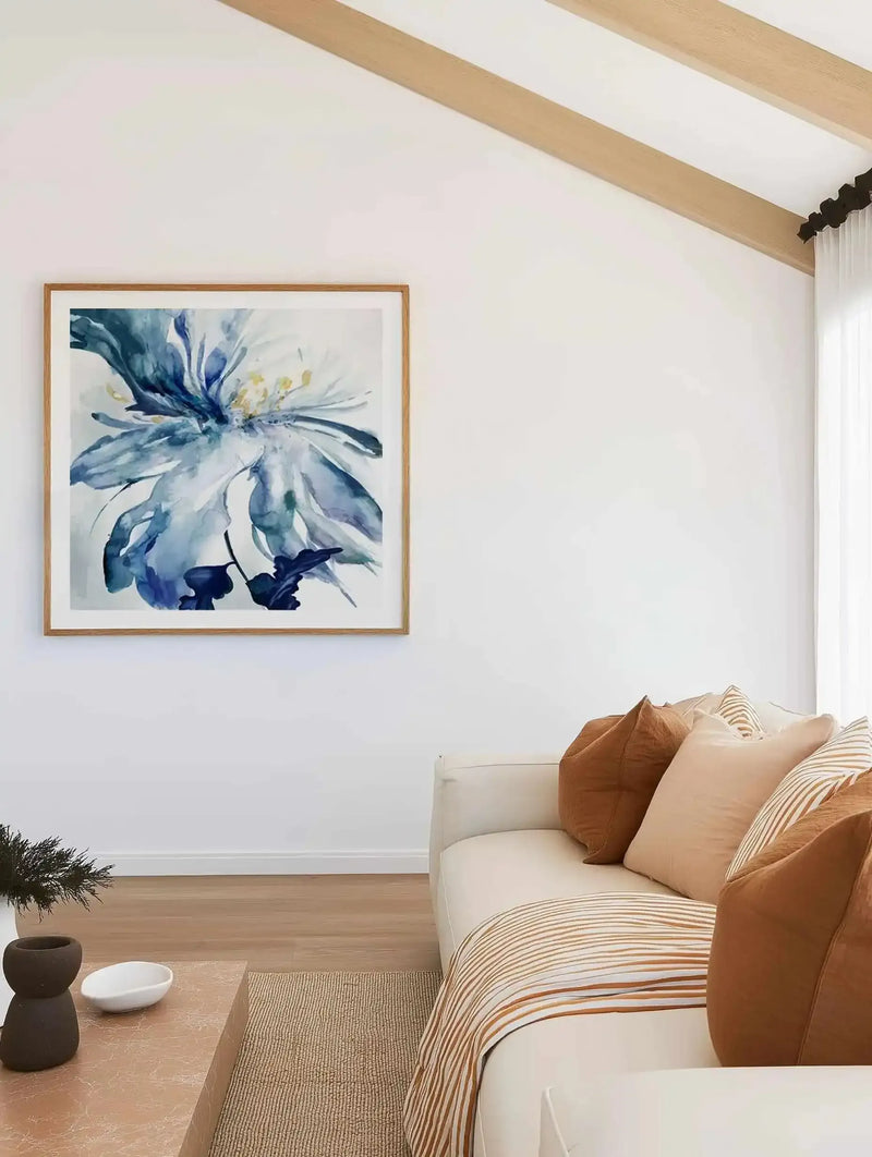 Blue Grande I Art Print from Olive et Oriel where you can shop wallpaper and artworks online