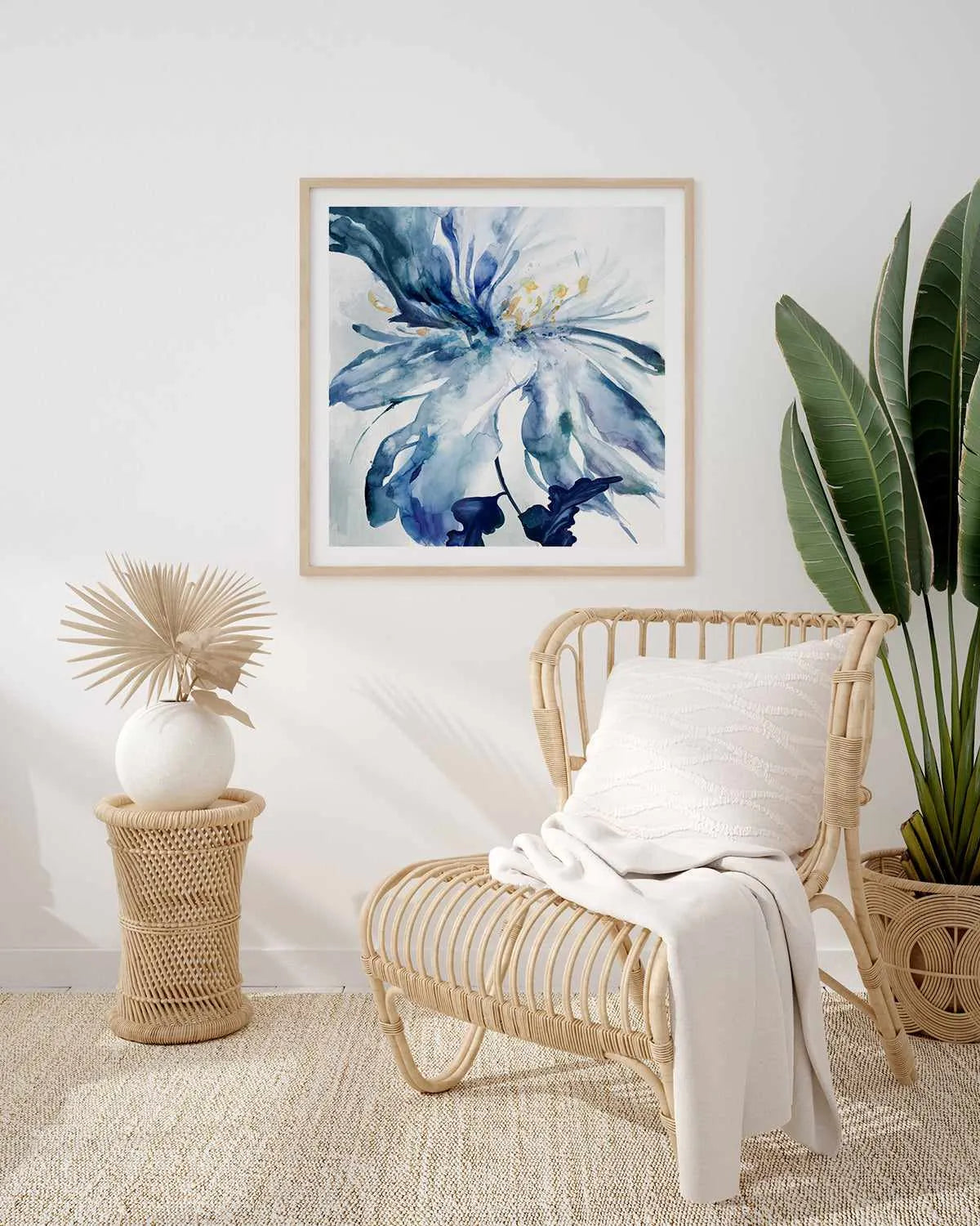 Blue Grande I Art Print from Olive et Oriel where you can shop wallpaper and artworks online
