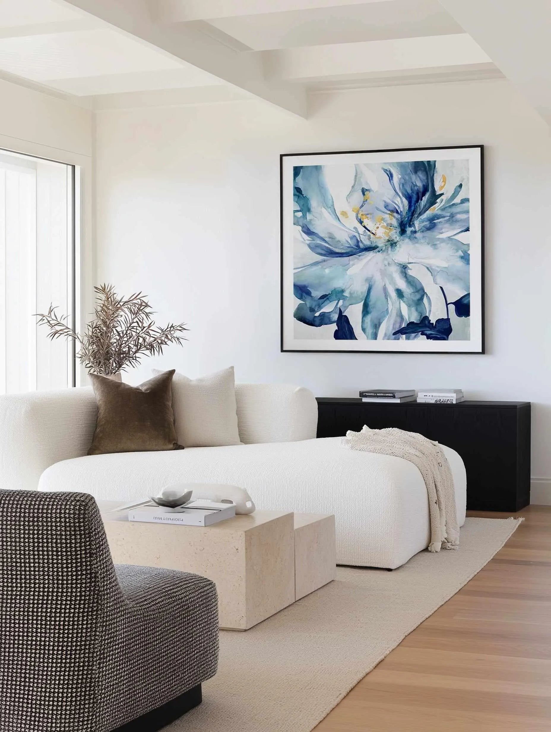 Blue Grande II Art Print from Olive et Oriel where you can shop wallpaper and artworks online