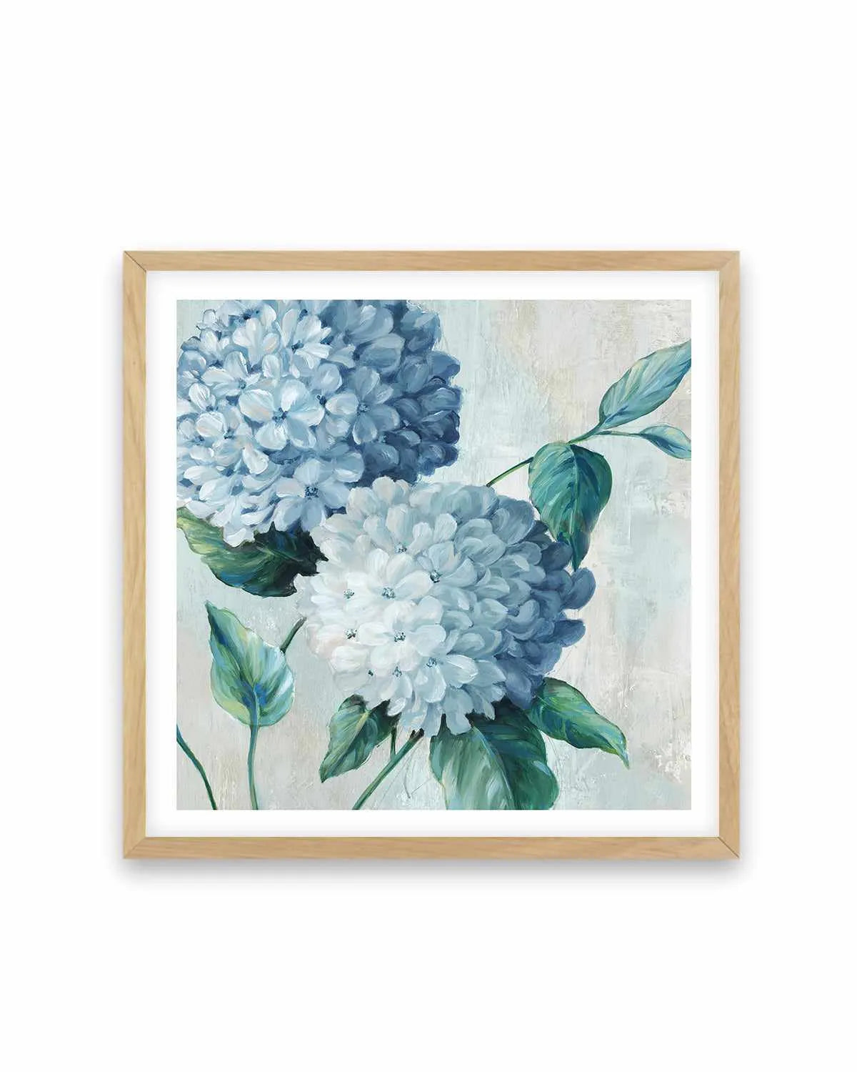 Blue Hydrangea Blooms II Art Print from Olive et Oriel where you can shop wallpaper and artworks online