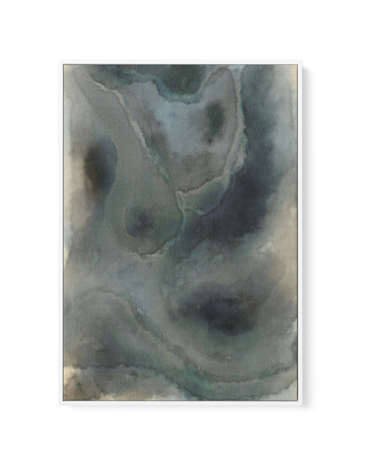 Blue Impression by Shatha Al Dafai | Framed Canvas Art Print
