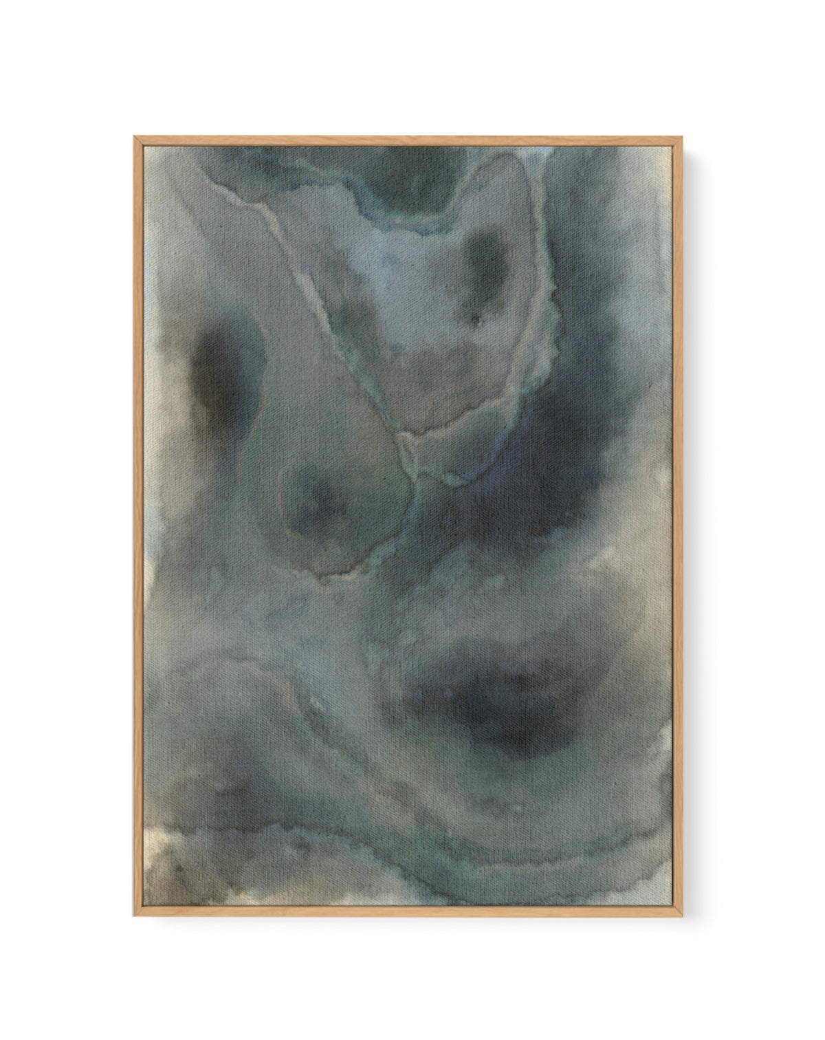 Blue Impression by Shatha Al Dafai | Framed Canvas Art Print