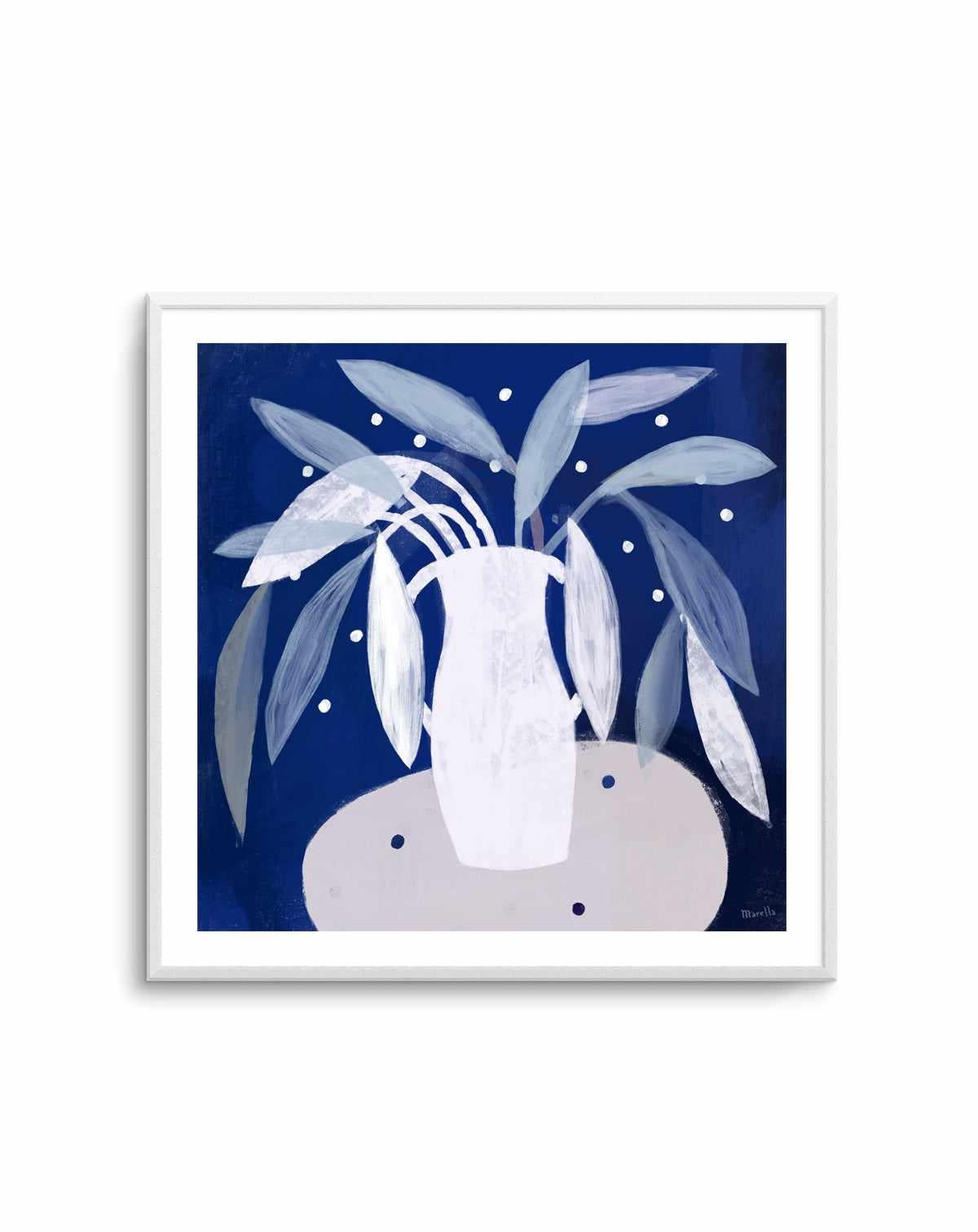 Blue Interior by Marco Marella | Art Print from Olive et Oriel where you can shop wallpaper and artworks online