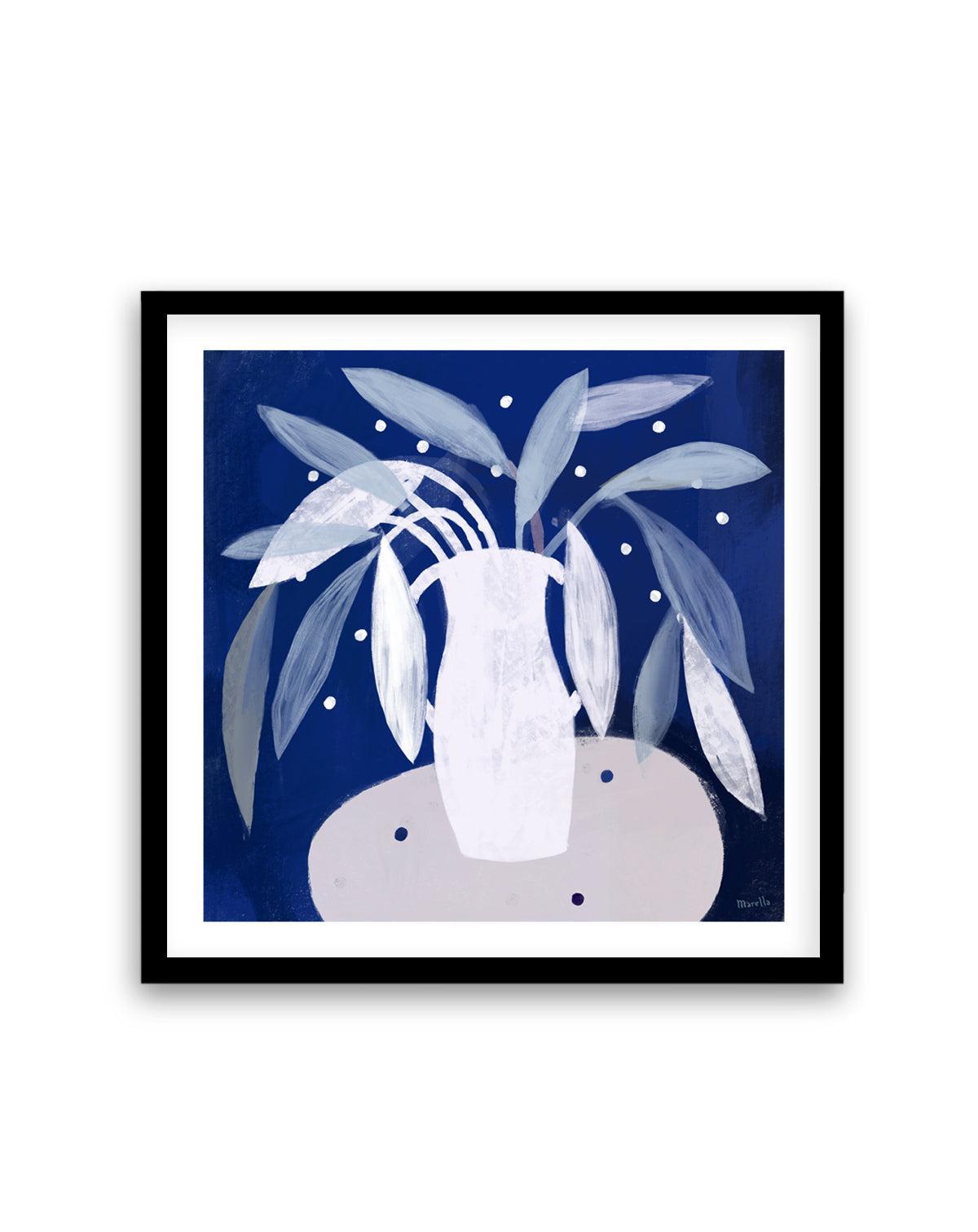 Blue Interior by Marco Marella | Art Print from Olive et Oriel where you can shop wallpaper and artworks online