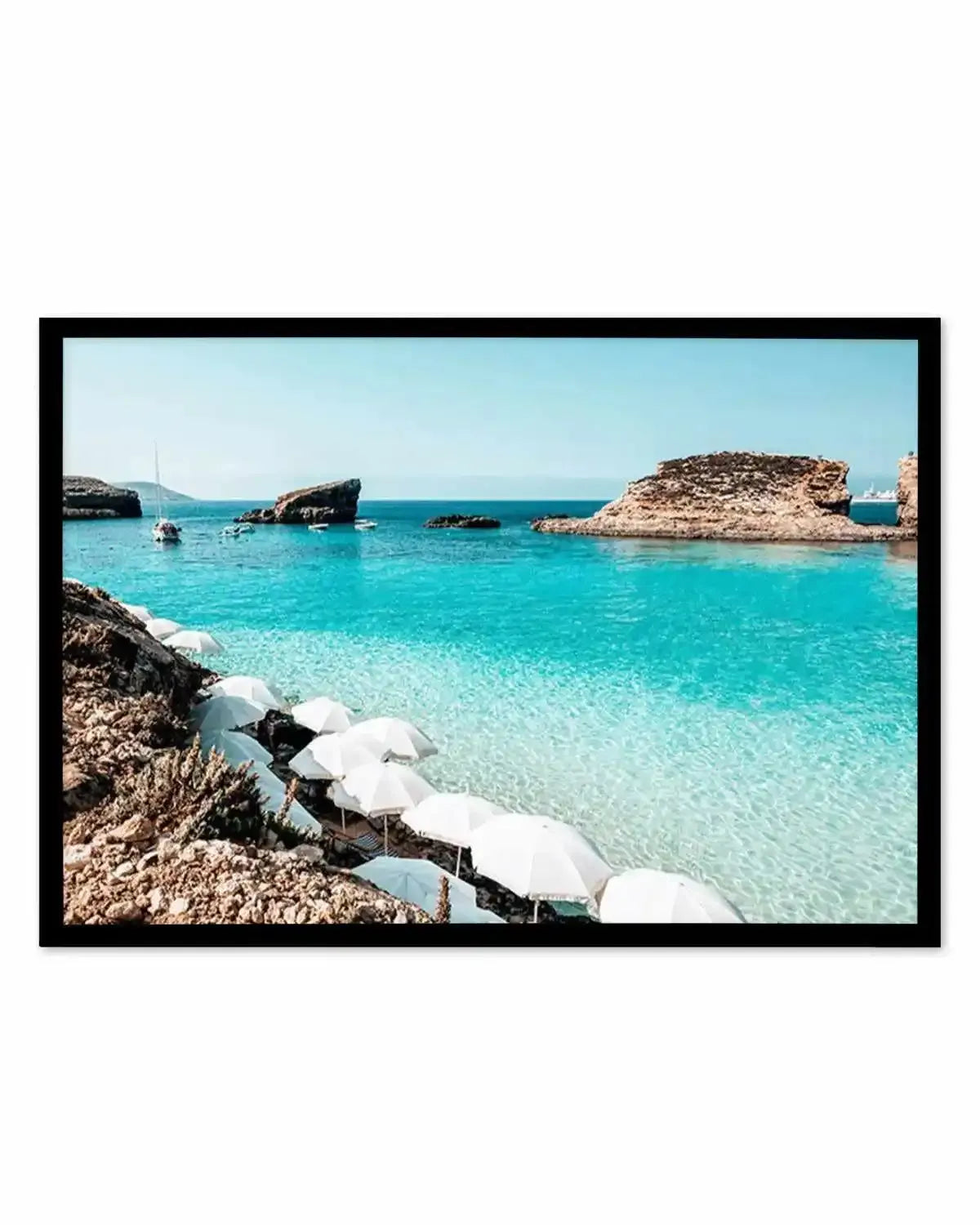 Blue Lagoon, Malta Art Print from Olive et Oriel where you can shop wallpaper and artworks online