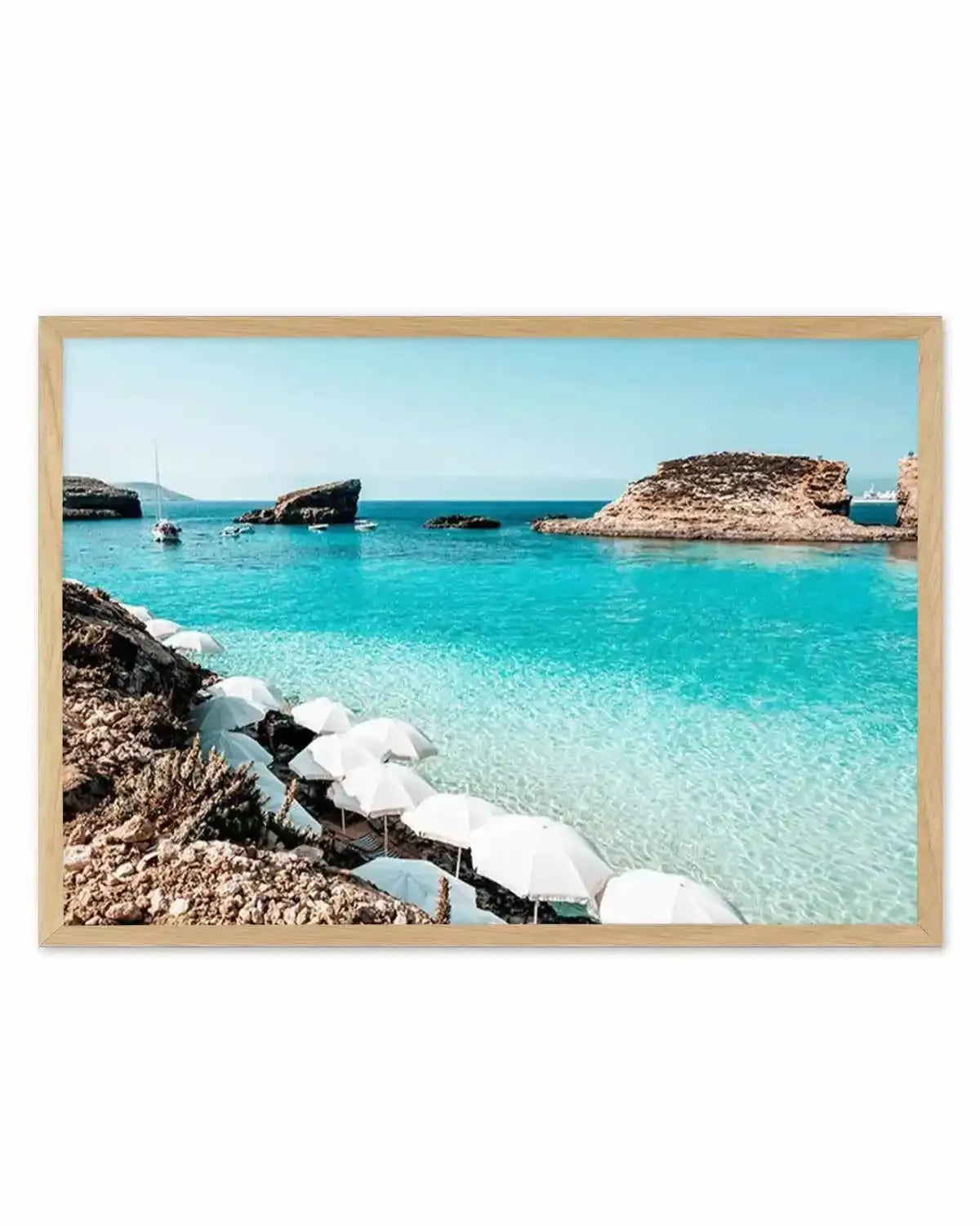 Blue Lagoon, Malta Art Print from Olive et Oriel where you can shop wallpaper and artworks online