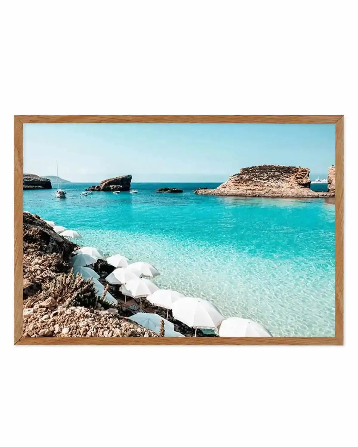 Blue Lagoon, Malta Art Print from Olive et Oriel where you can shop wallpaper and artworks online
