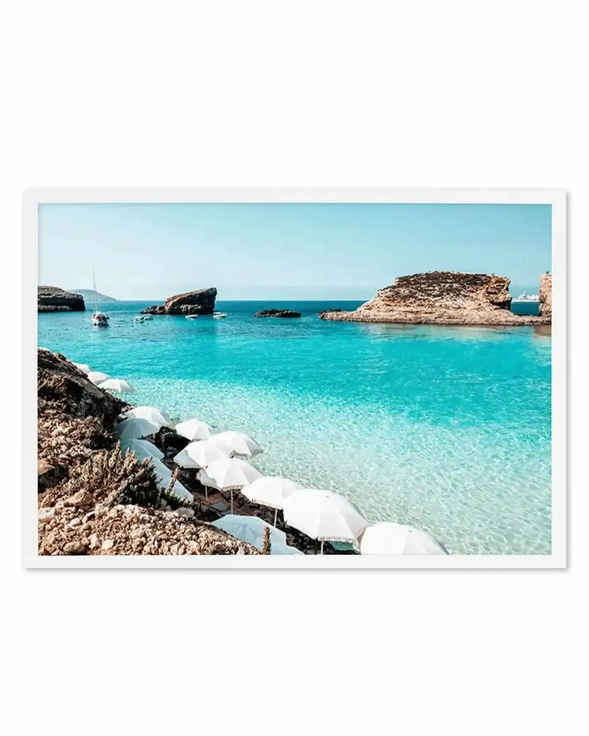 Blue Lagoon, Malta Art Print from Olive et Oriel where you can shop wallpaper and artworks online