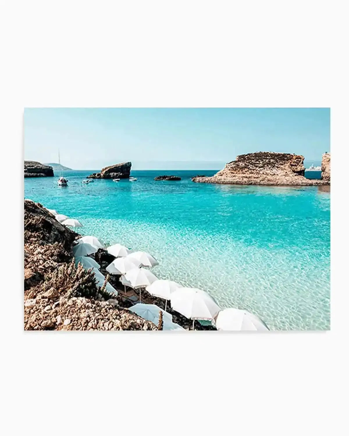 Blue Lagoon, Malta Art Print from Olive et Oriel where you can shop wallpaper and artworks online