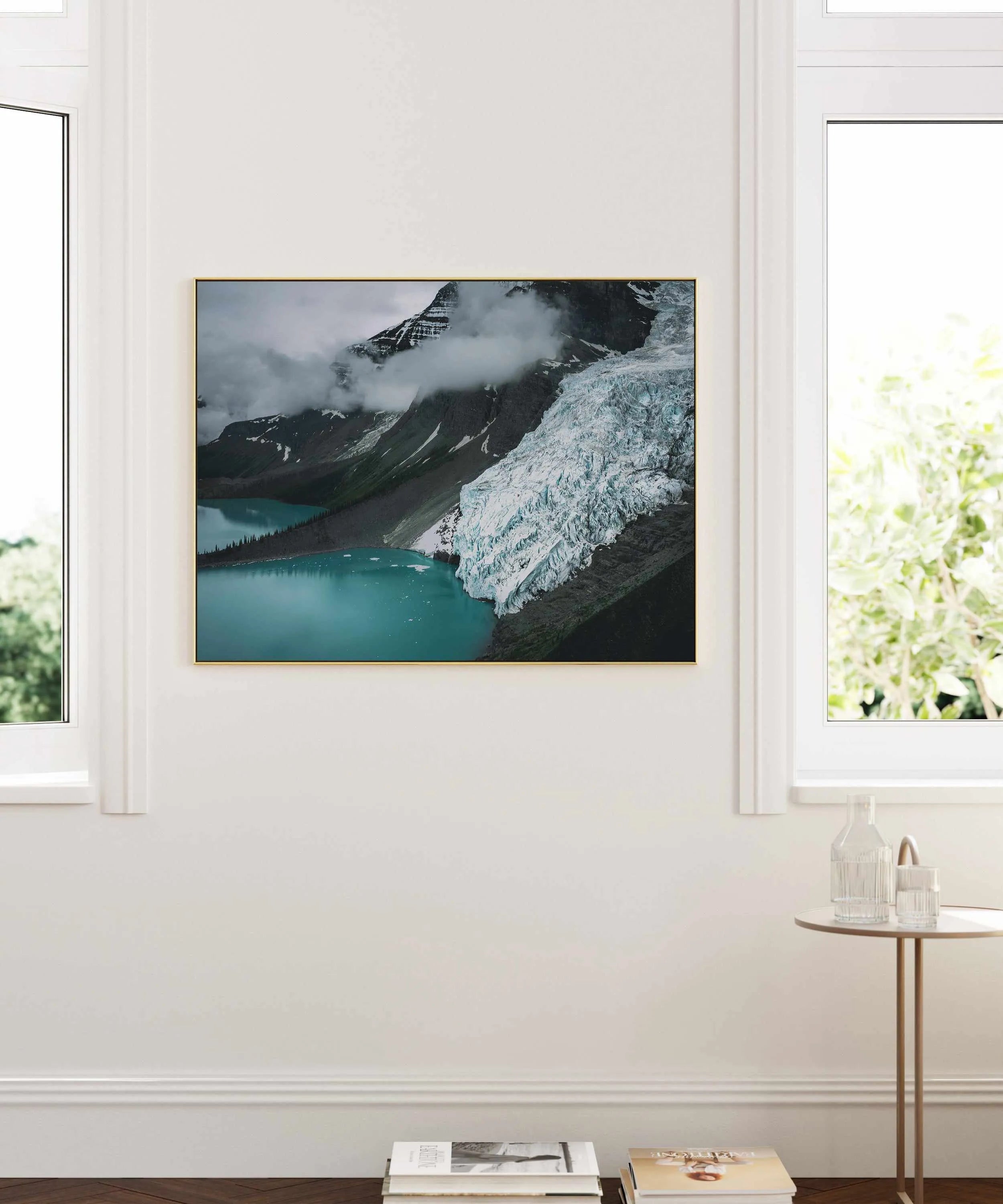 Blue Lake by Kalen X | Framed Canvas Art Print from Olive et Oriel where you can shop wallpaper and artworks online