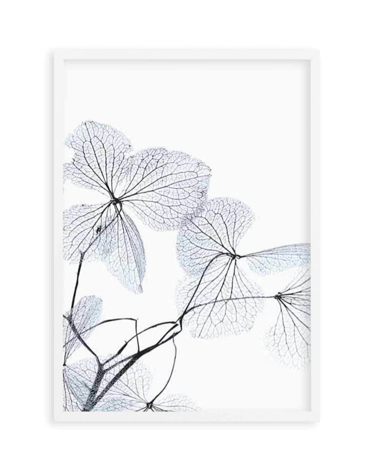 Blue Leaves I Art Print