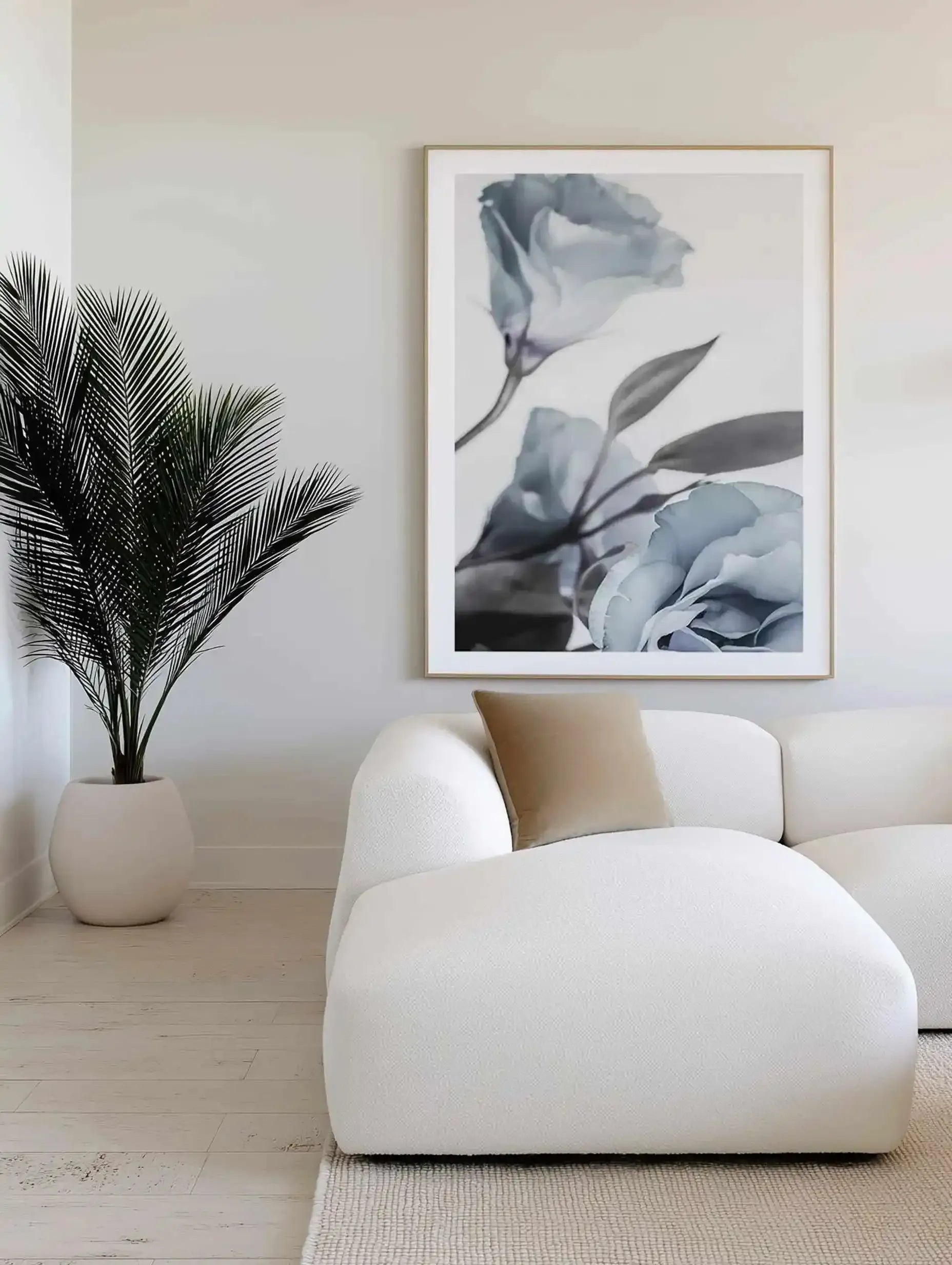 Blue Lisianthus I Art Print from Olive et Oriel where you can shop wallpaper and artworks online