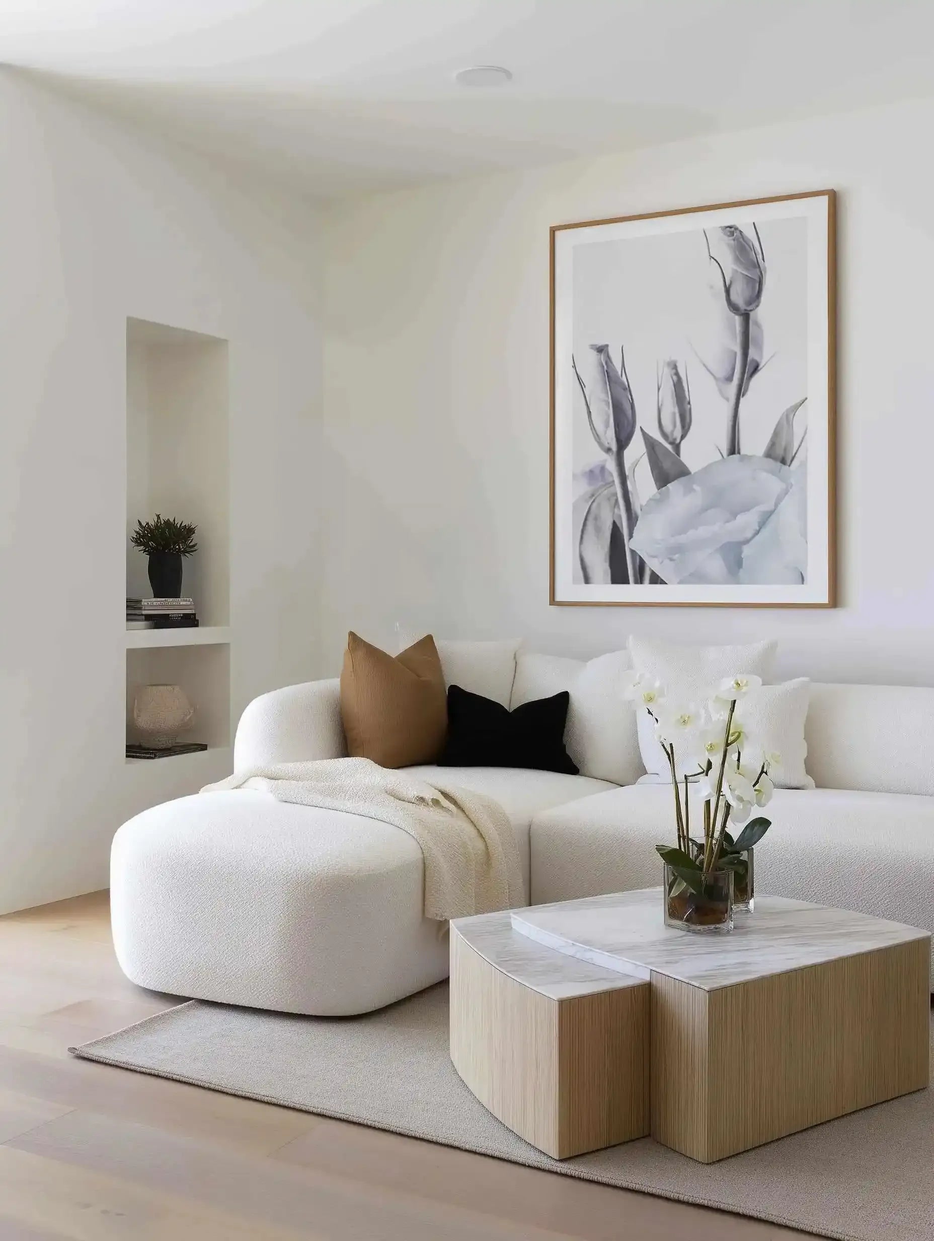 Blue Lisianthus II Art Print from Olive et Oriel where you can shop wallpaper and artworks online