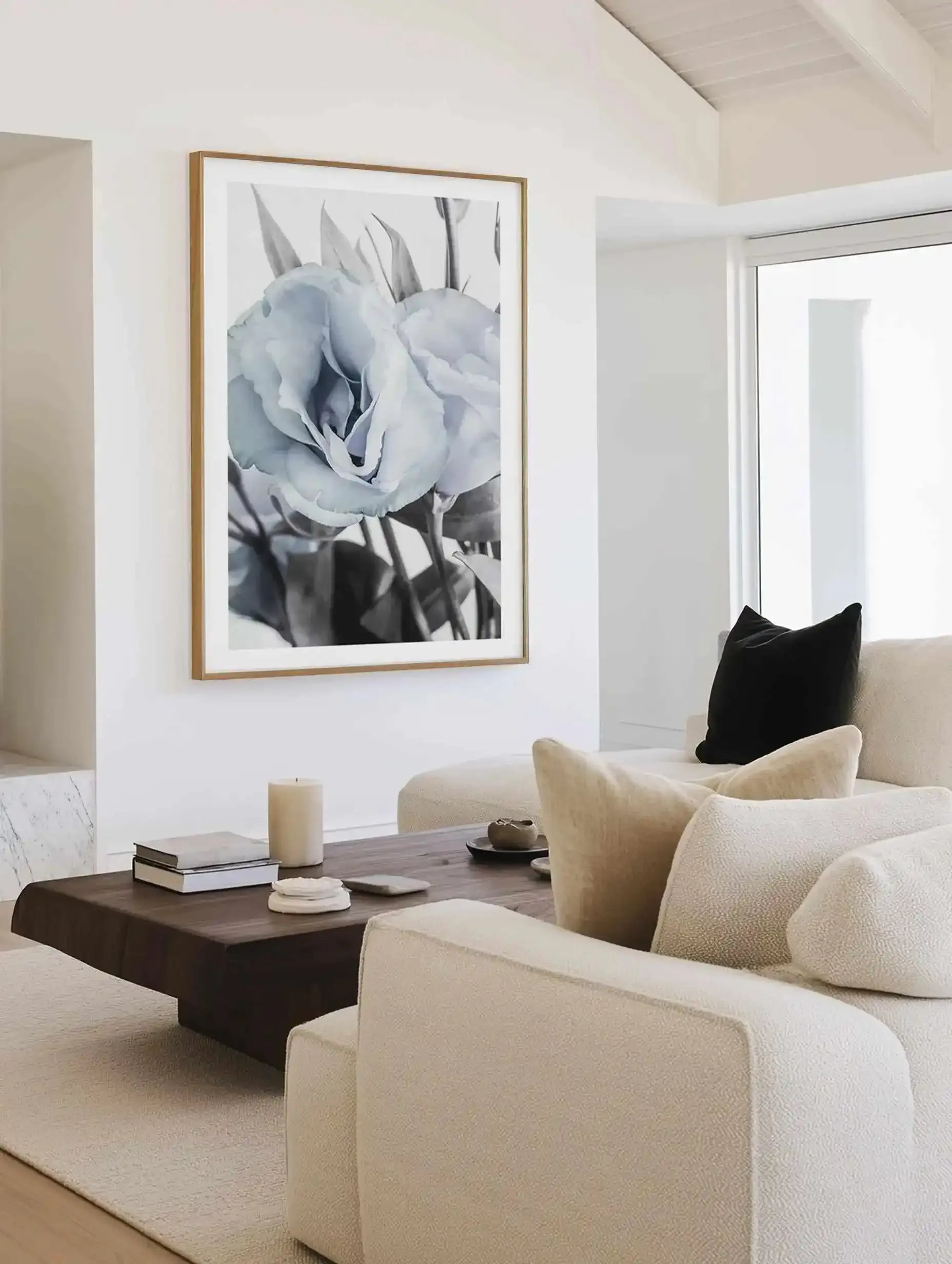 Blue Lisianthus IV Art Print from Olive et Oriel where you can shop wallpaper and artworks online