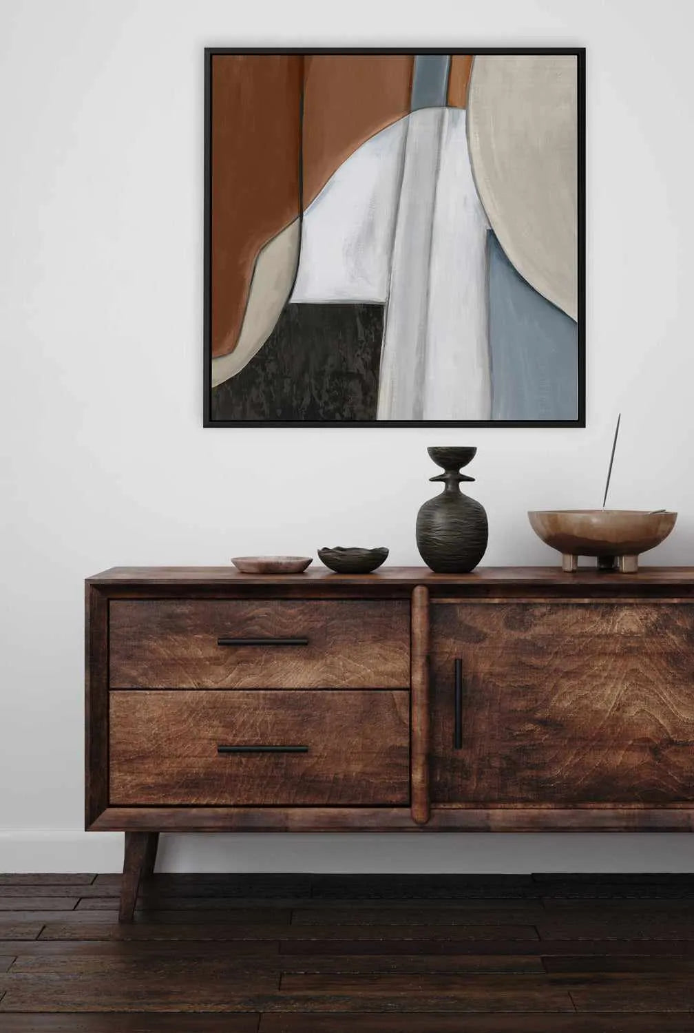 Blue Match I | Framed Canvas Art Print from Olive et Oriel where you can shop wallpaper and artworks online
