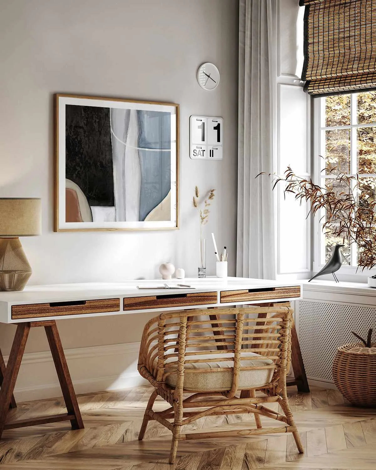 Blue Match II Art Print from Olive et Oriel where you can shop wallpaper and artworks online