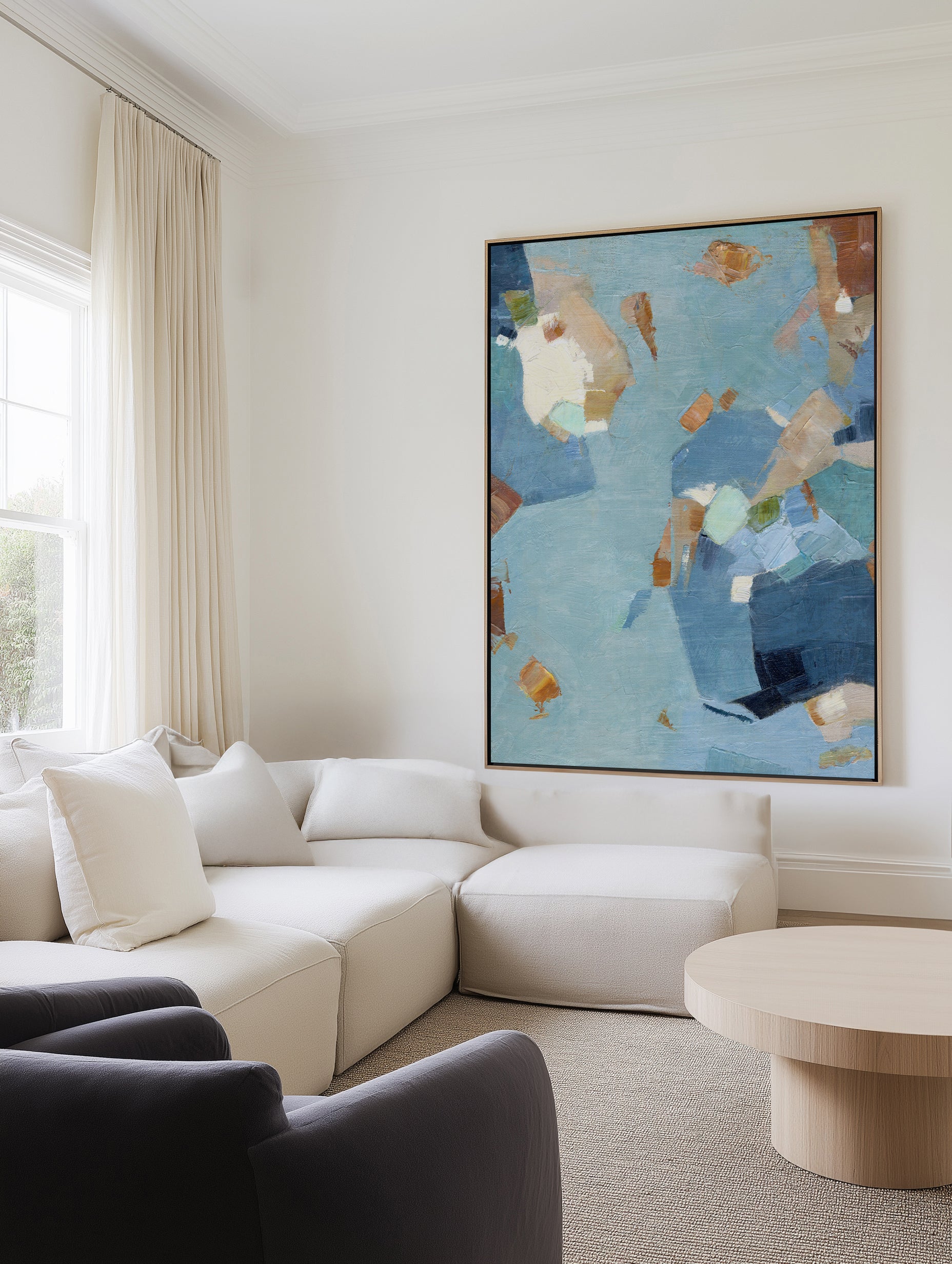 Blue Moon by Suzanne Nicoll | Framed Canvas Art Print