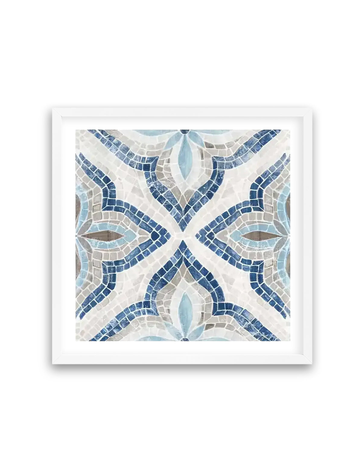 Blue Moroccan Tile | Art Print