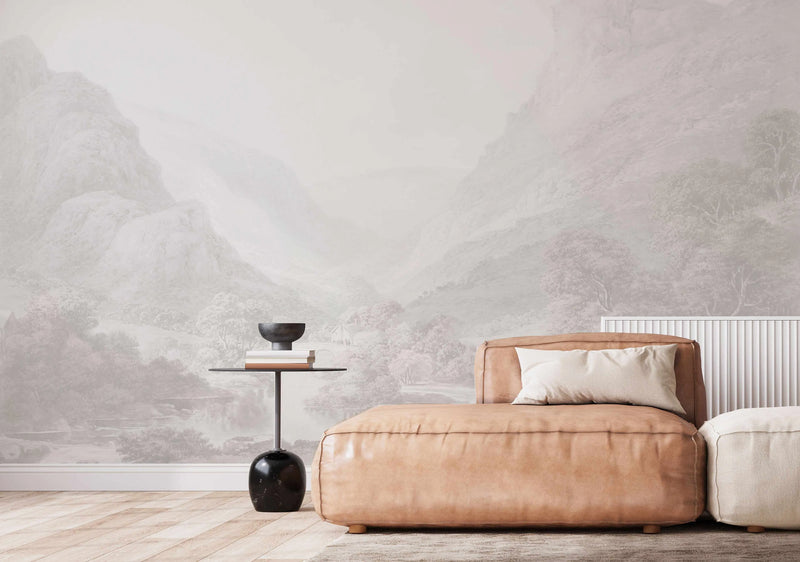Blue Mountains Wallpaper Mural from Olive et Oriel where you can shop wallpaper and artworks online