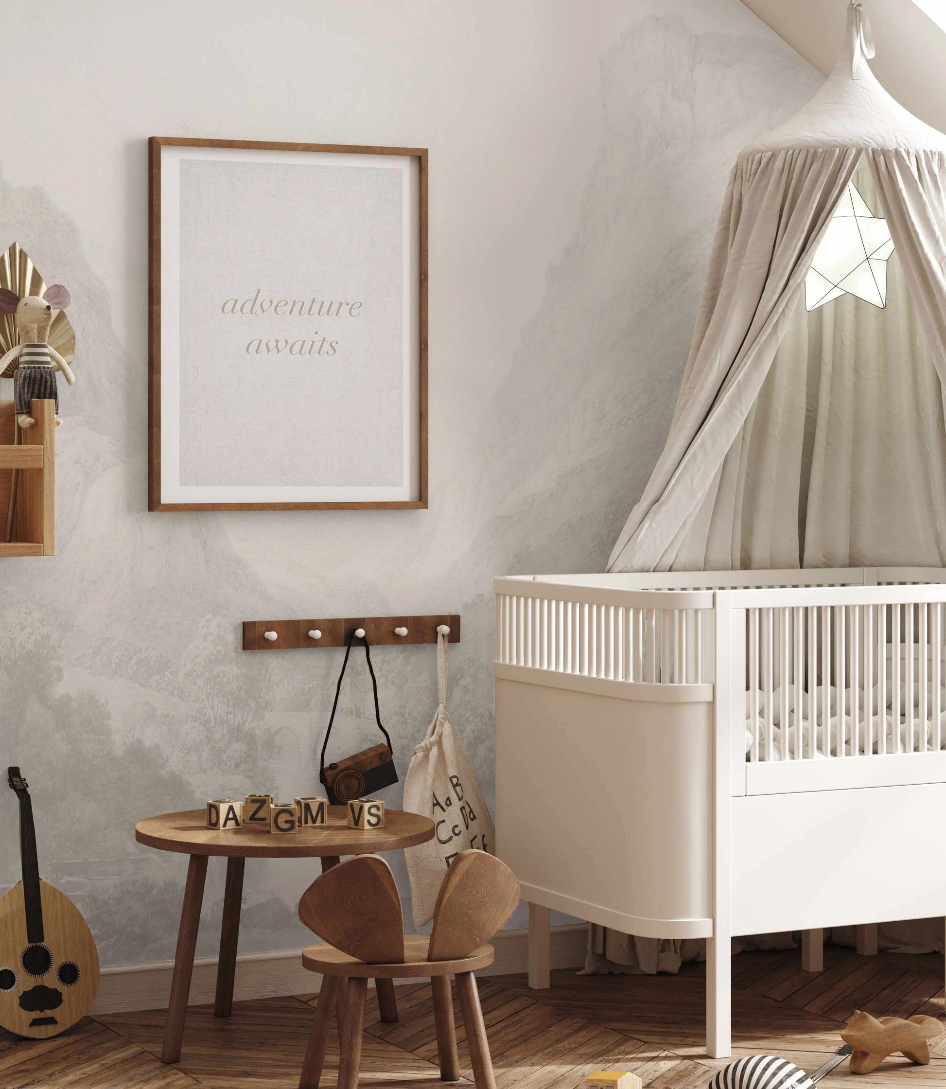 Blue Mountains Wallpaper Mural from Olive et Oriel where you can shop wallpaper and artworks online