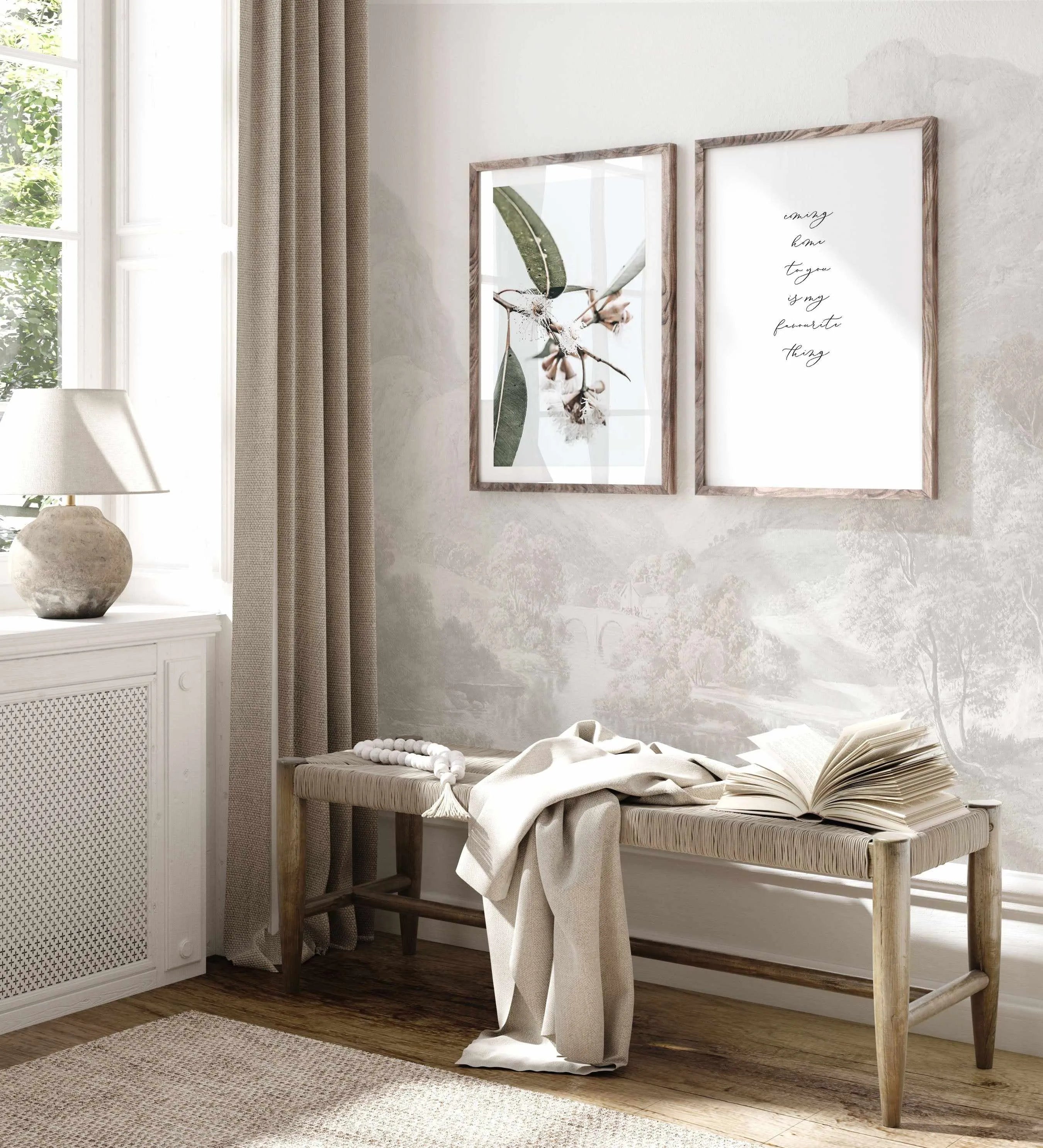 Blue Mountains Wallpaper Mural from Olive et Oriel where you can shop wallpaper and artworks online