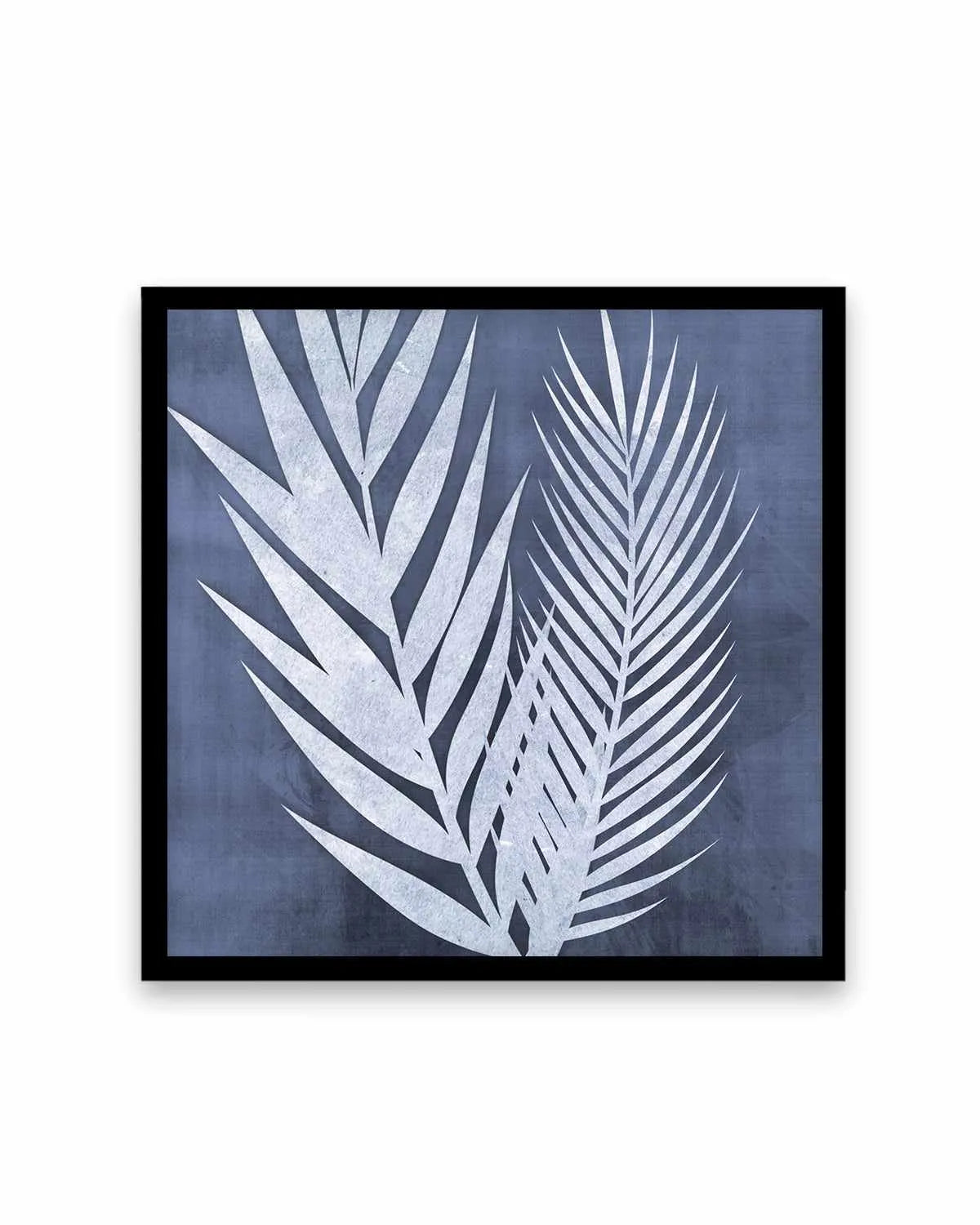 Blue Palm Leaf II Art Print from Olive et Oriel where you can shop wallpaper and artworks online