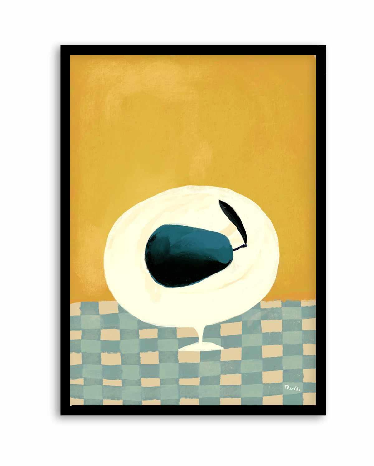 Blue Pear by Marco Marella | Art Print from Olive et Oriel where you can shop wallpaper and artworks online