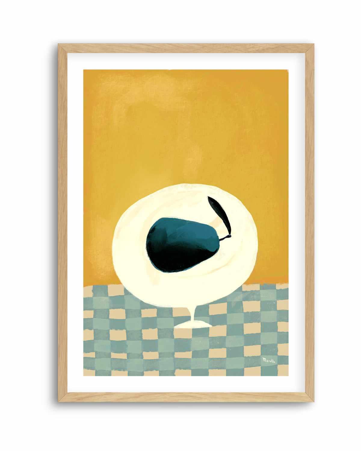 Blue Pear by Marco Marella | Art Print from Olive et Oriel where you can shop wallpaper and artworks online