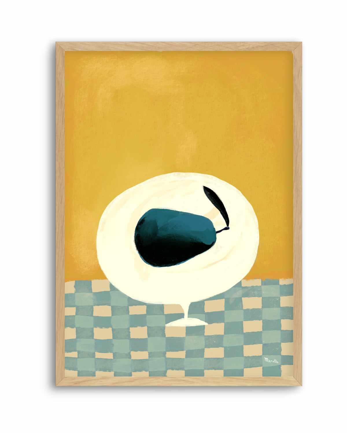 Blue Pear by Marco Marella | Art Print from Olive et Oriel where you can shop wallpaper and artworks online
