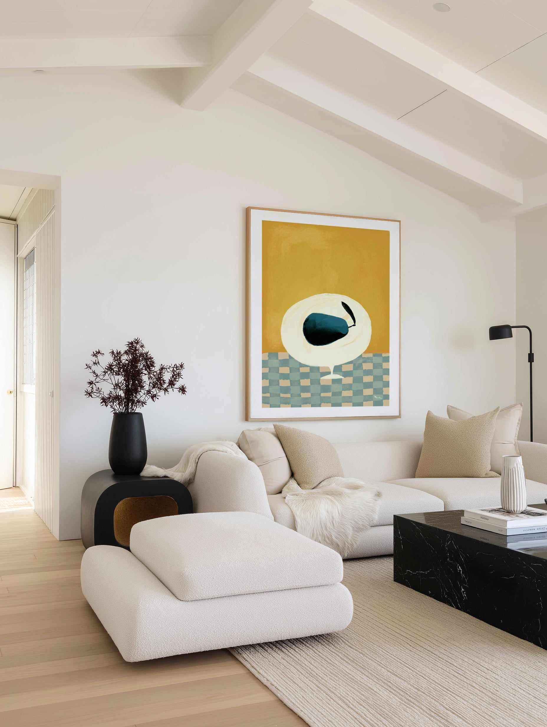 Blue Pear by Marco Marella | Art Print from Olive et Oriel where you can shop wallpaper and artworks online