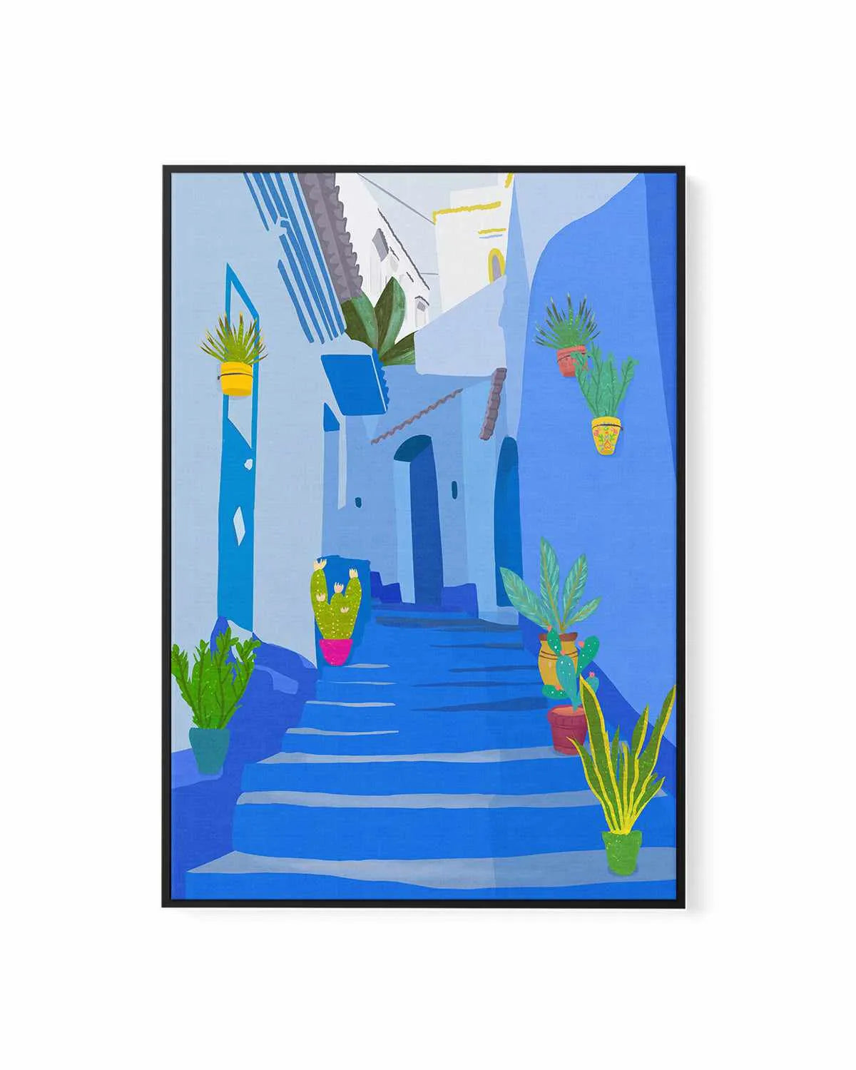 Blue Pearl by Petra Lizde | Framed Canvas Art Print from Olive et Oriel where you can shop wallpaper and artworks online