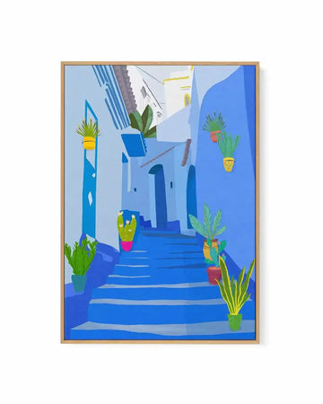 Blue Pearl by Petra Lizde | Framed Canvas Art Print from Olive et Oriel where you can shop wallpaper and artworks online