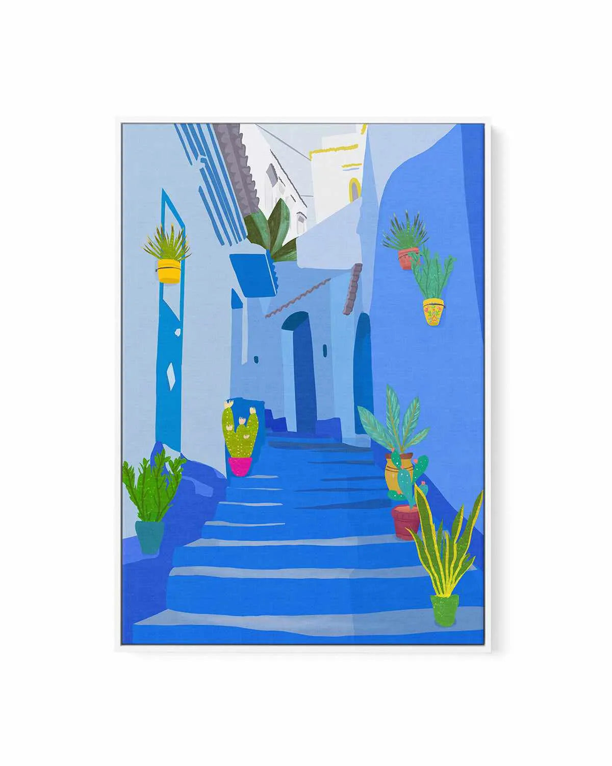 Blue Pearl by Petra Lizde | Framed Canvas Art Print from Olive et Oriel where you can shop wallpaper and artworks online