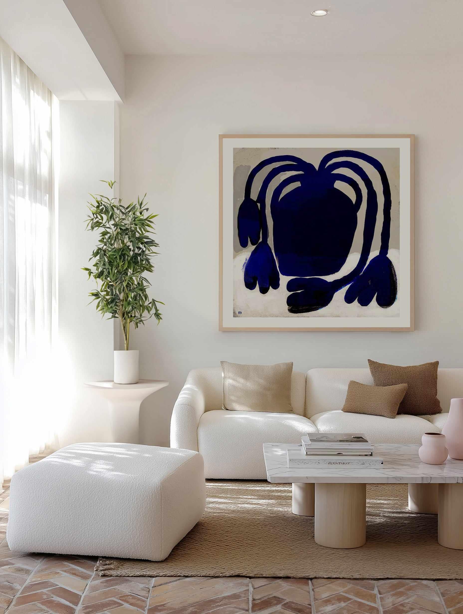 Blue Plant by Marco Marella | Art Print from Olive et Oriel where you can shop wallpaper and artworks online
