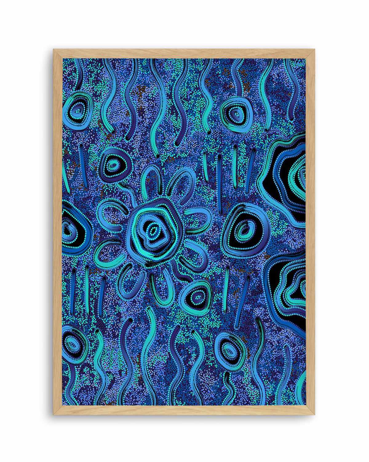 Blue Rain by Kelly Taylor Art Print