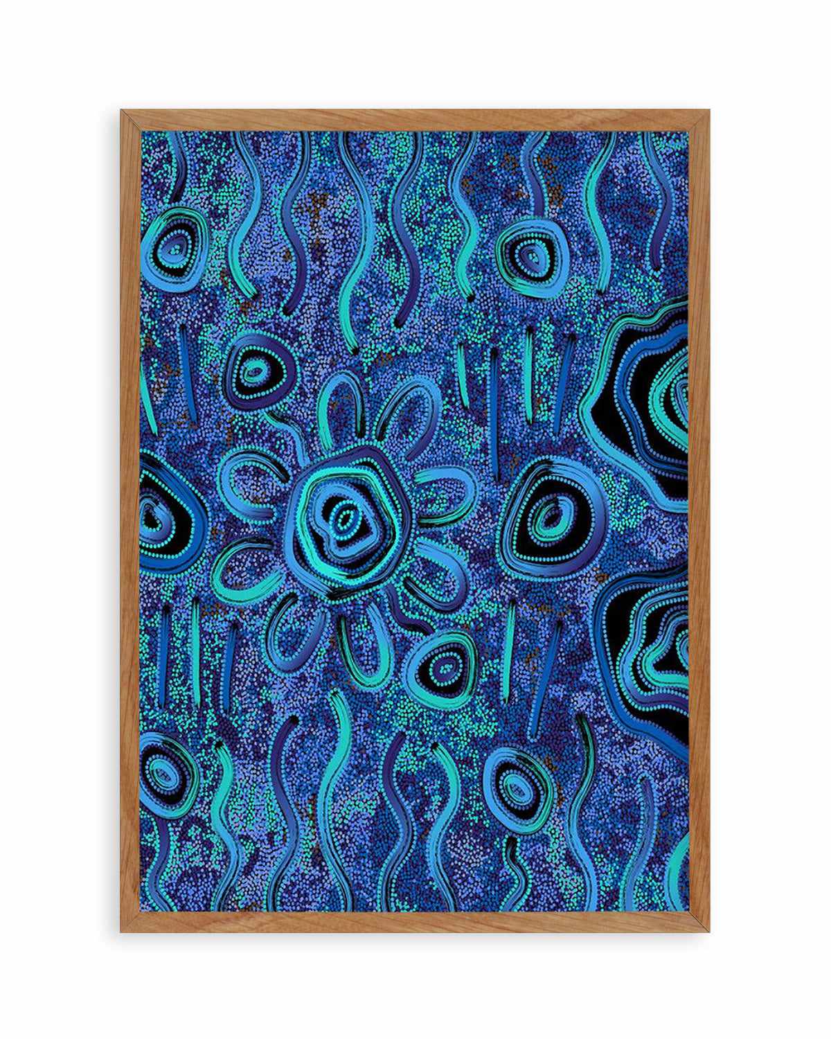 Blue Rain by Kelly Taylor Art Print