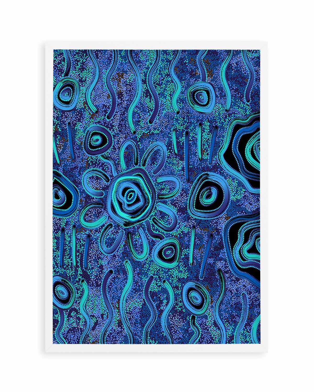 Blue Rain by Kelly Taylor Art Print