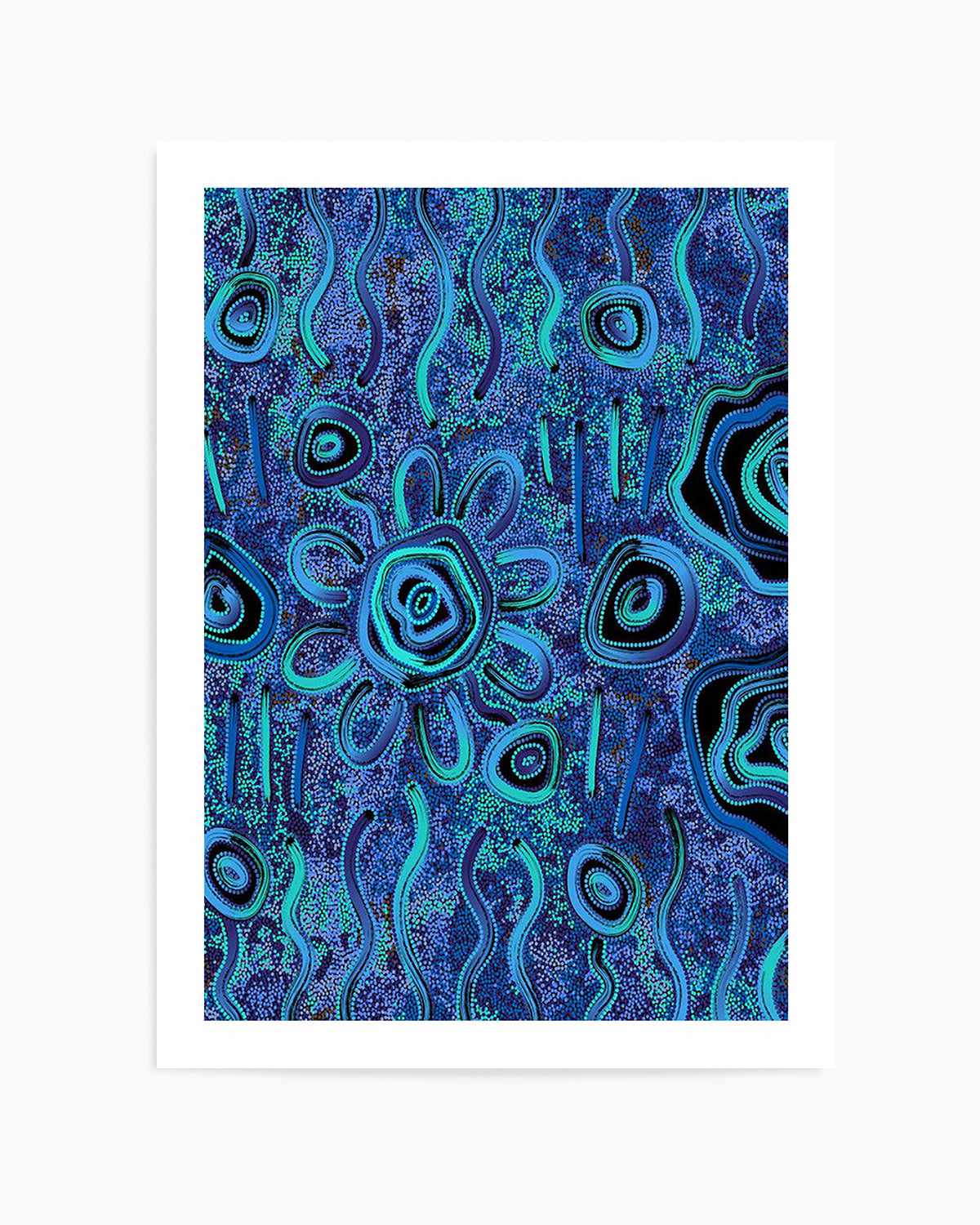 Blue Rain by Kelly Taylor Art Print