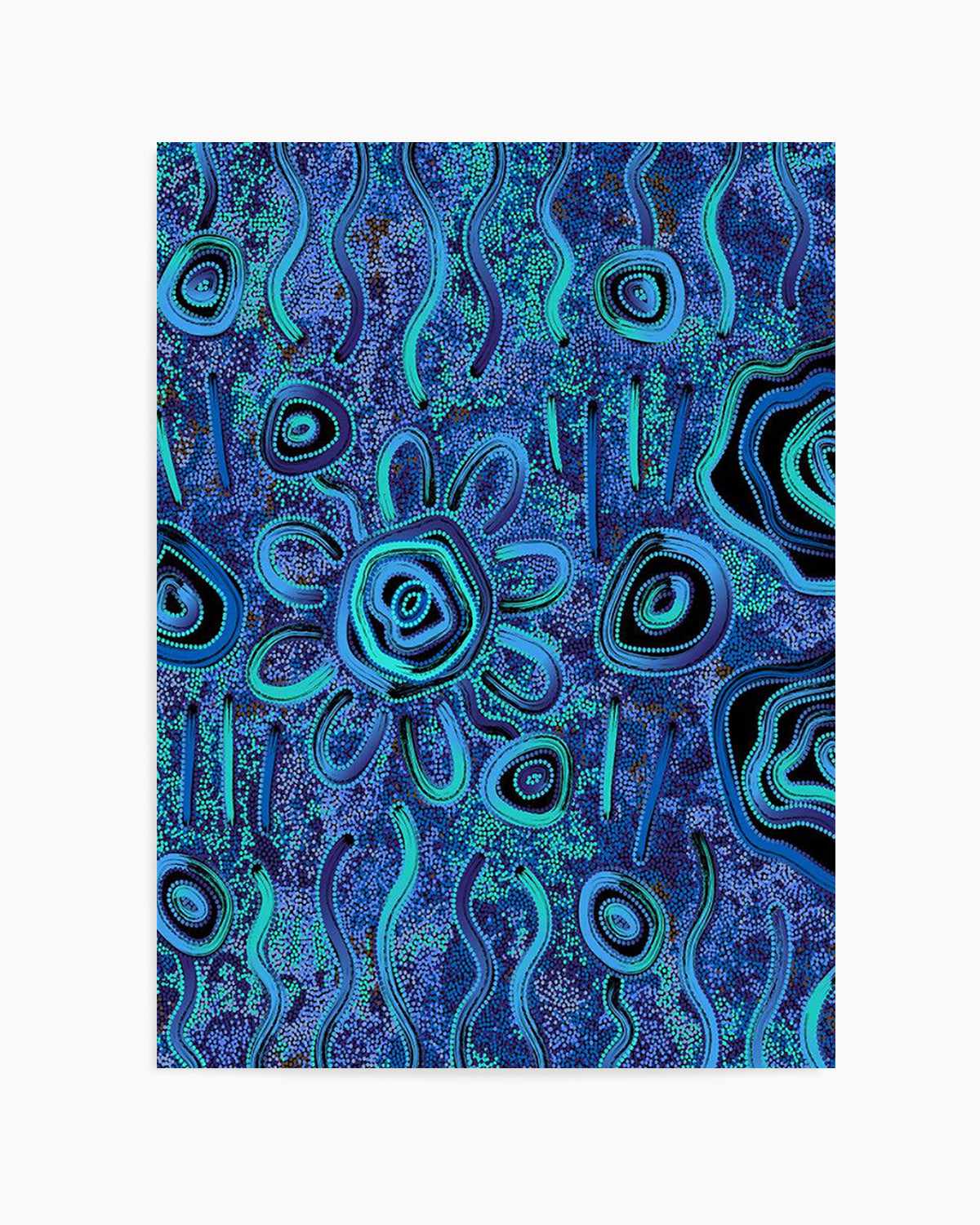 Blue Rain by Kelly Taylor Art Print