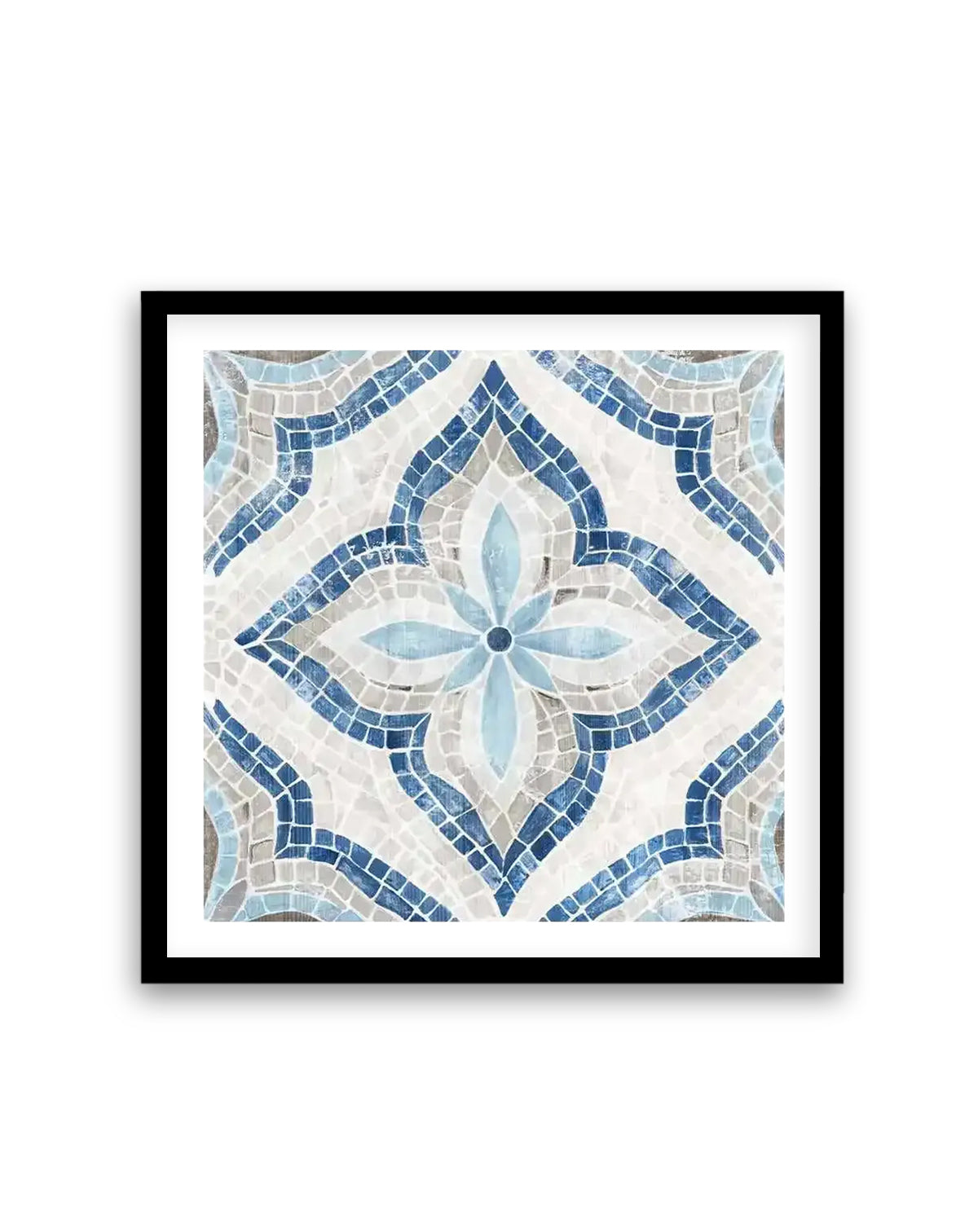 Blue Single Moroccan Tile | Art Print