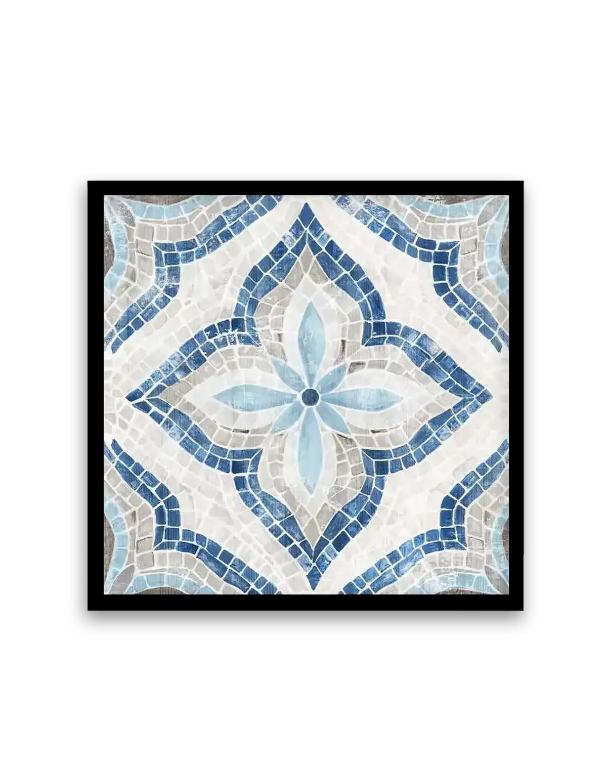 Blue Single Moroccan Tile | Art Print
