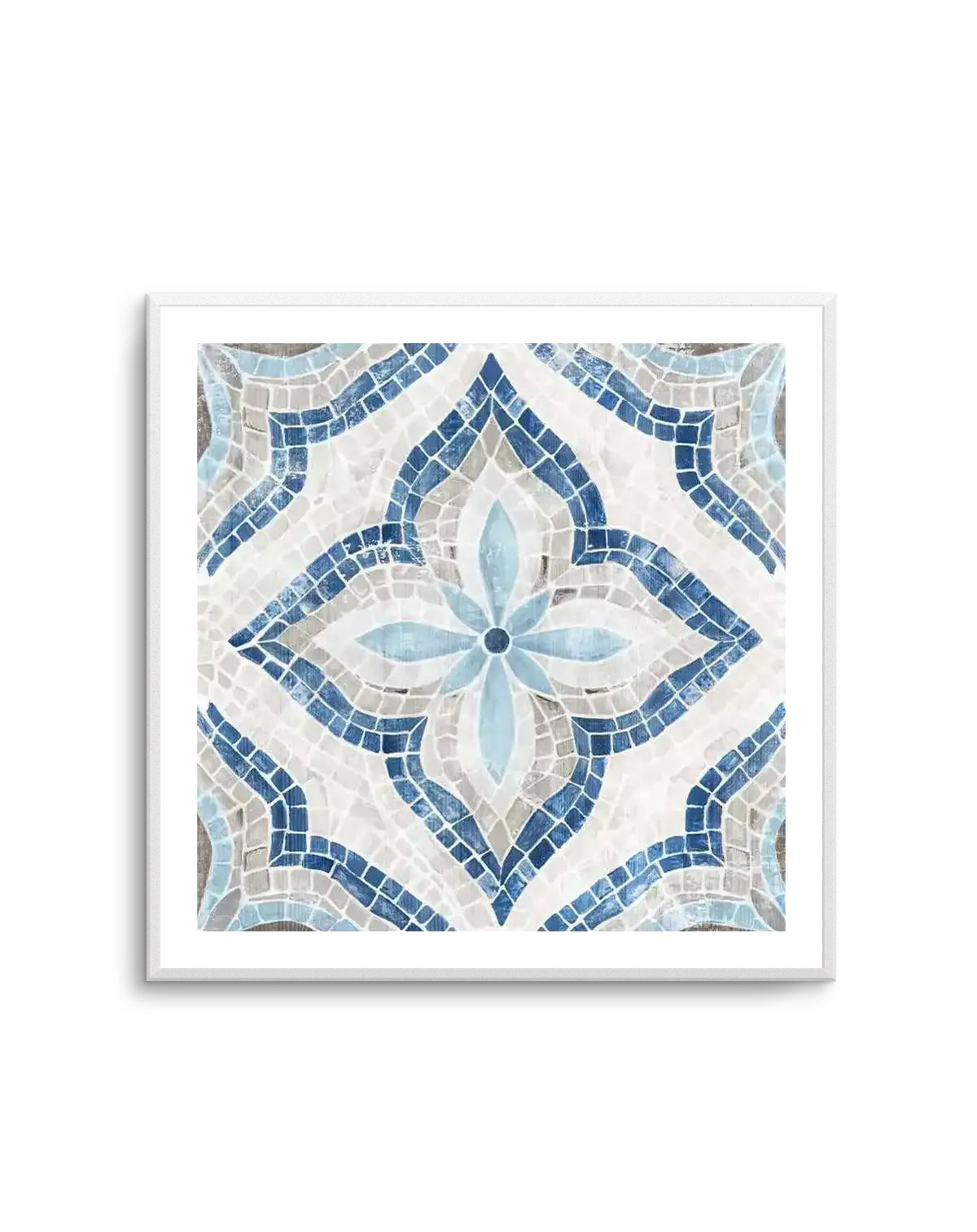 Blue Single Moroccan Tile | Art Print