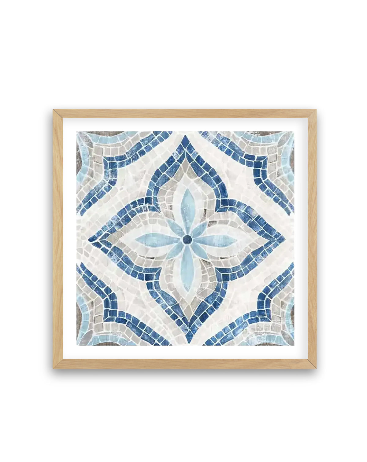 Blue Single Moroccan Tile | Art Print