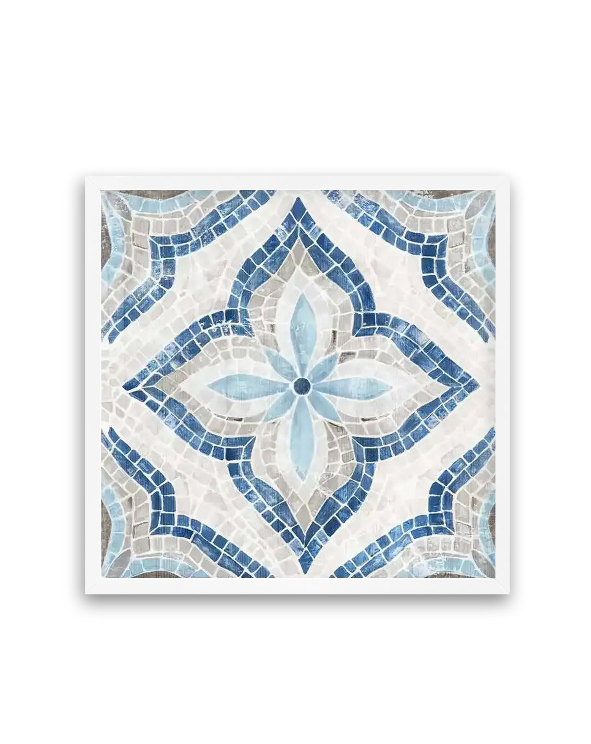 Blue Single Moroccan Tile | Art Print