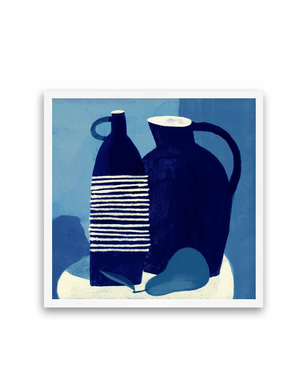 Blue Still Life With Pear by Marco Marella | Art Print