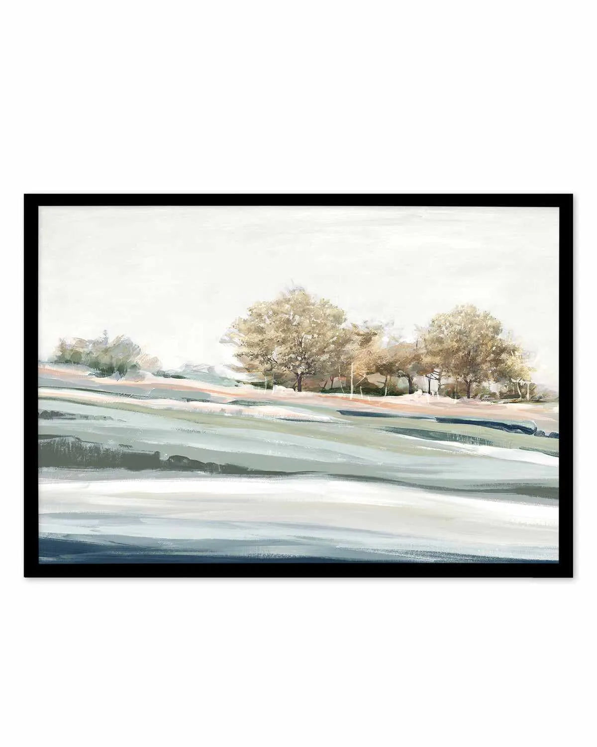 Blue Still Trees Art Print from Olive et Oriel where you can shop wallpaper and artworks online
