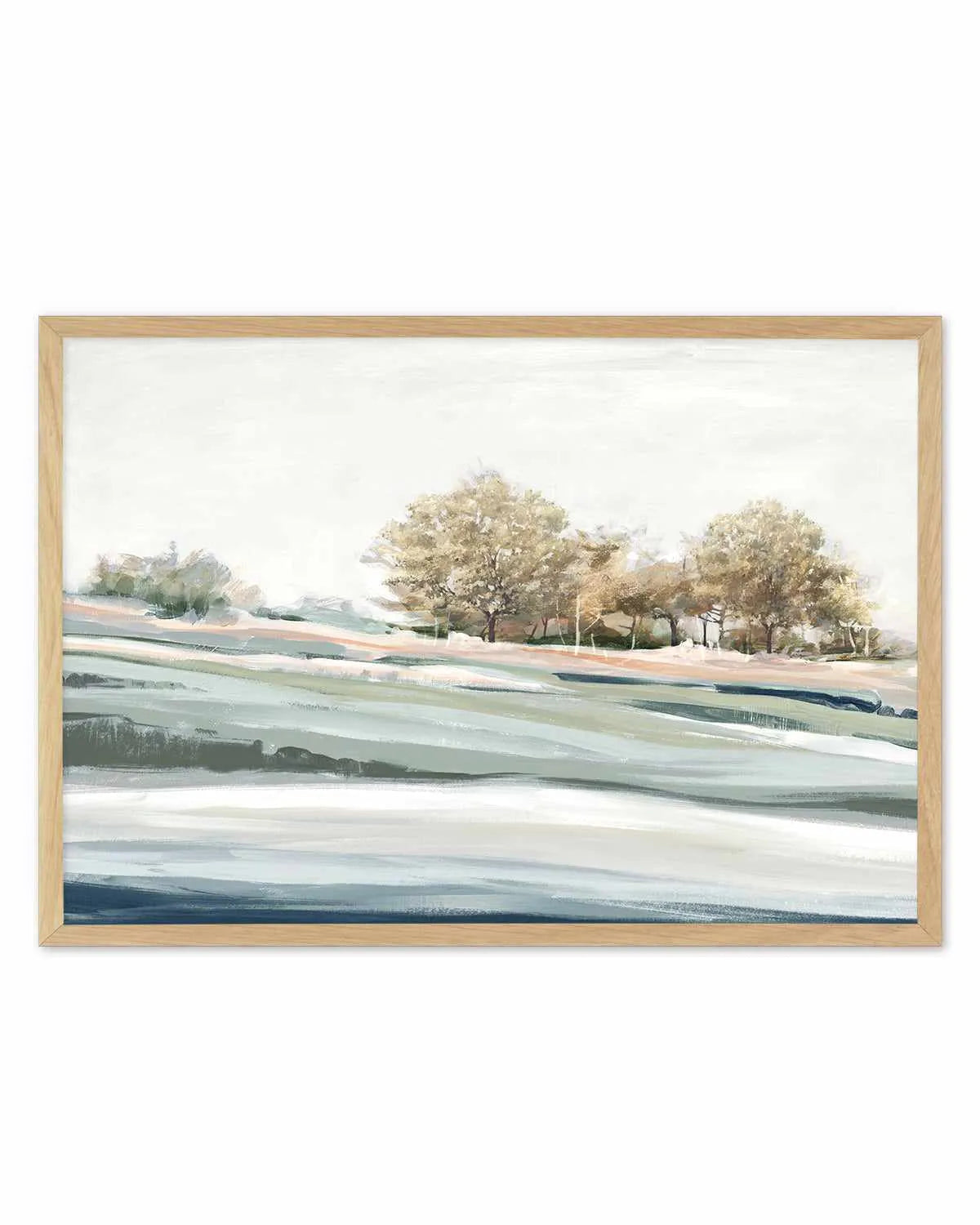 Blue Still Trees Art Print from Olive et Oriel where you can shop wallpaper and artworks online