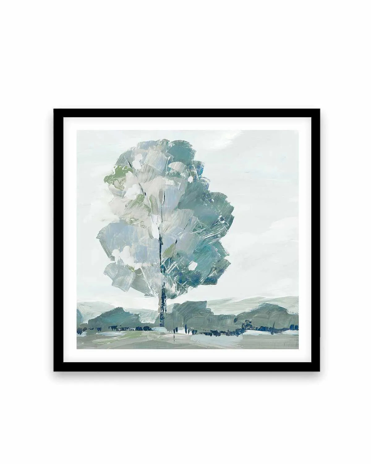 Blue Tree Forest I Art Print from Olive et Oriel where you can shop wallpaper and artworks online