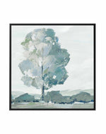 Blue Tree Forest I | Framed Canvas Art Print